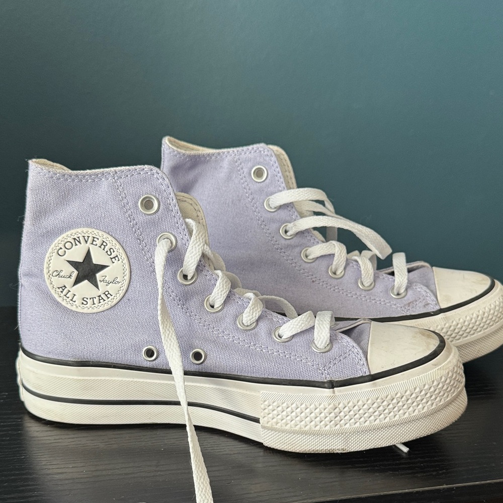 Converse High-Top Sneakers in Lavender